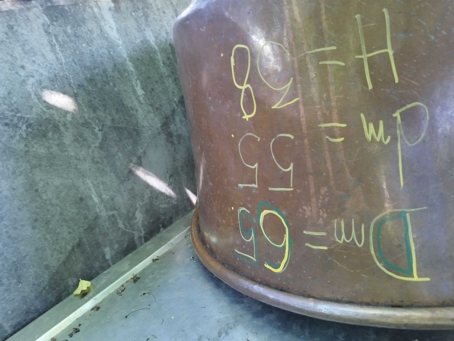 Oala mare de cupru de făcut mâncare