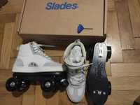 Patine cu rotile || Slades White S-QUAD shoes || Flaneurz
