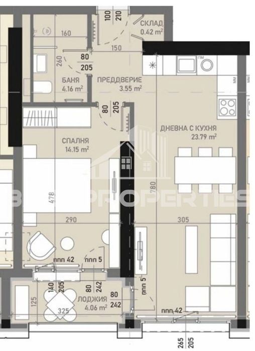 2-стаен в София-Банишора площ 72