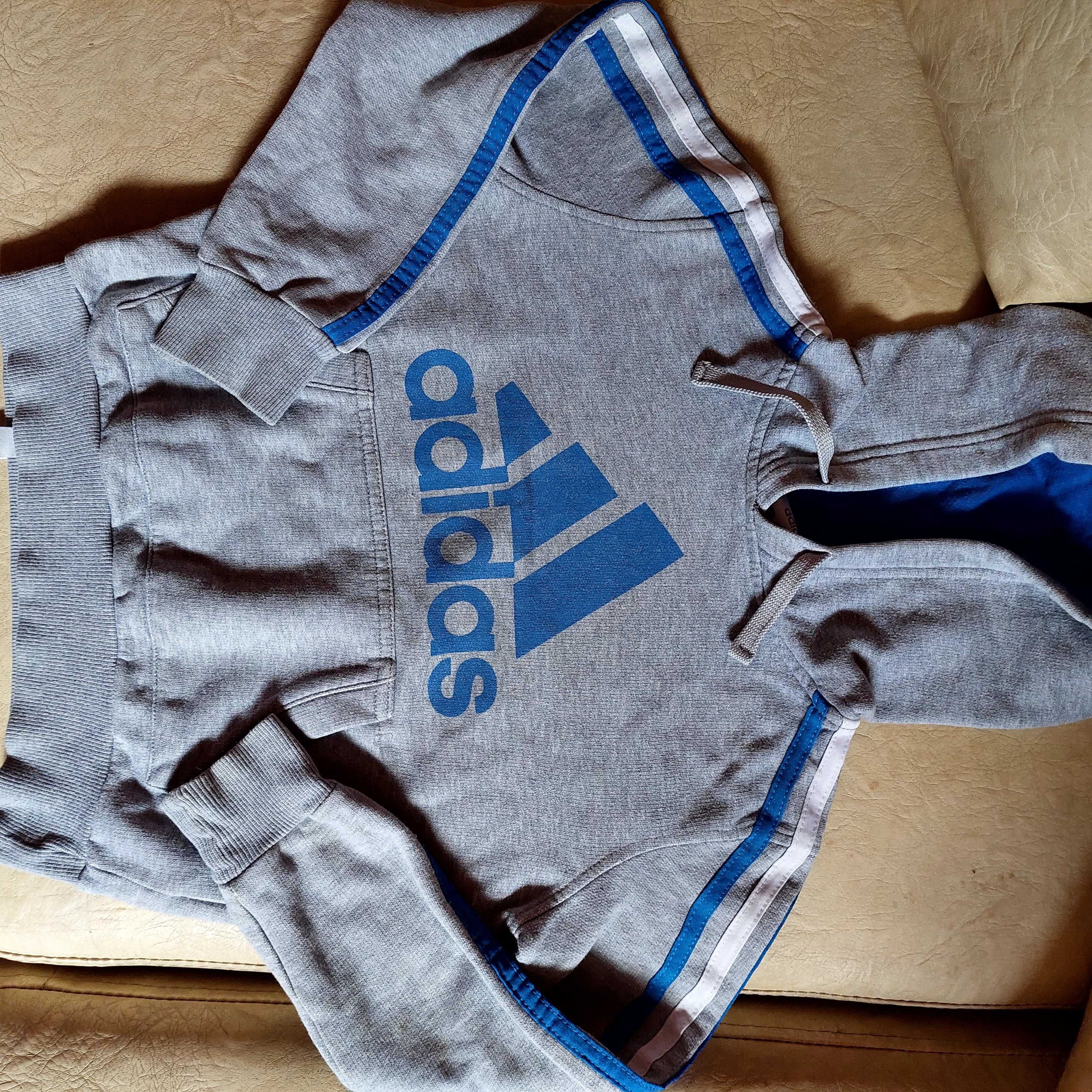 Hanorac baieti adidas original bumbac marime 116-122