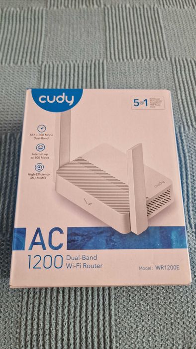 Router wireless CUDY AC1200 Wi-Fi, 802.11ac/a/b/g/n, 867Mbps
