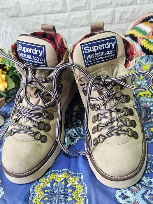 Superdry боти естествена кожа N38