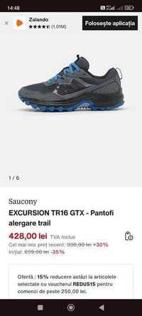 Adidasi sport Goretex Saucony Trail16 ( marime 36)