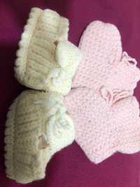 бебешки плетени чорапчета