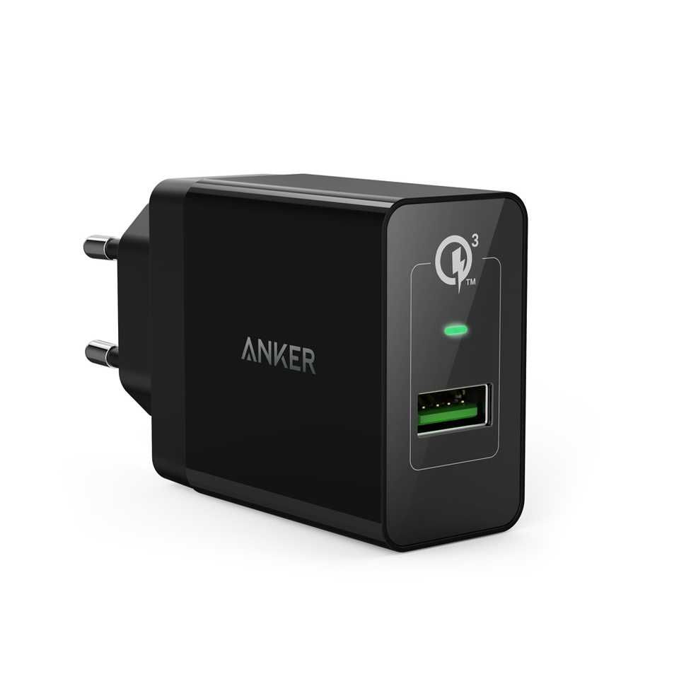 Anker PowerPort + 1, 18 W USB зарядно за стена, с Quick Charge 3.0