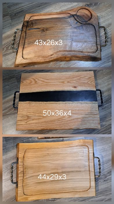 Дъски и плата  за рязане на мезета