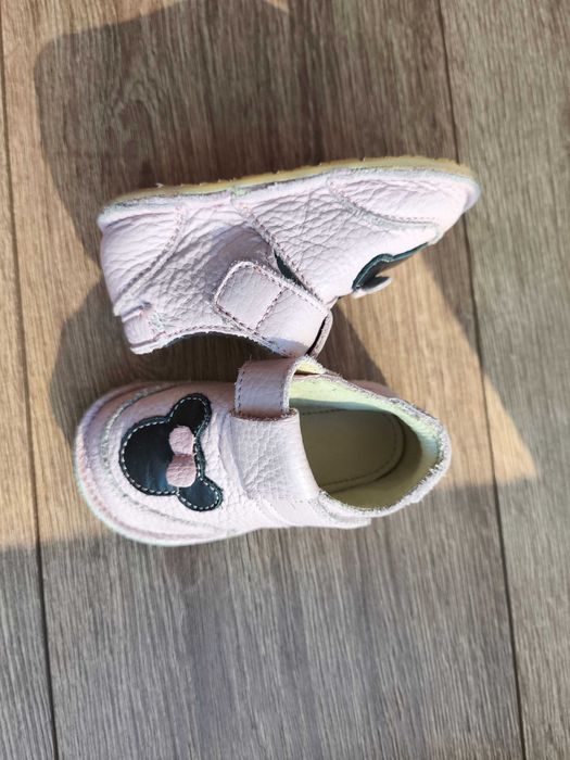 Pantofi barefoot piele naturala fetițe , mărimea 19