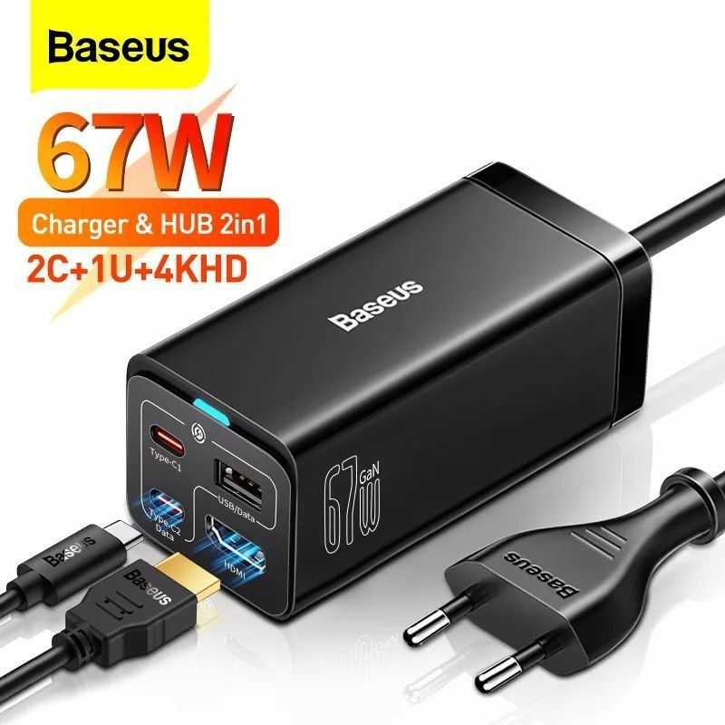 Baseus 67W Зарядка + Hub Концентратор + Док станция