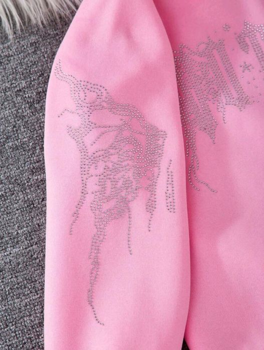 Детски суичър бял/розов 134 см./9г.