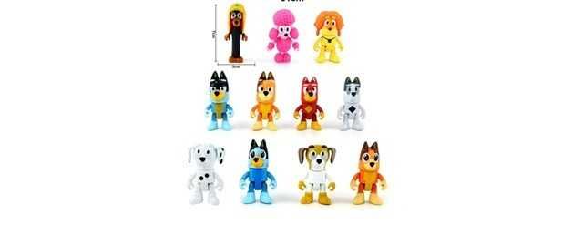 Голям комплект 11 броя Фигурки Блуи и Бинго, всички герои