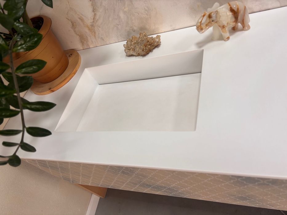 Мивка за баня със шкаф, без батерия