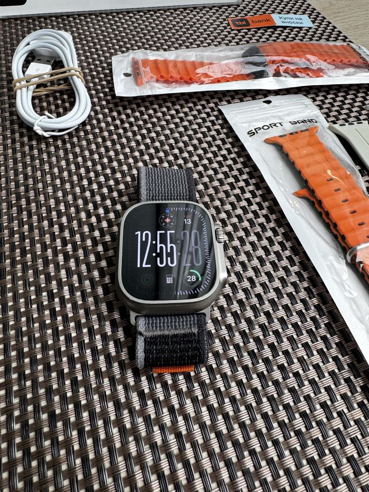 КАТО НОВ! *ЛИЗИНГ* Apple Watch Ultra 49Mm Часовник / Iwatch