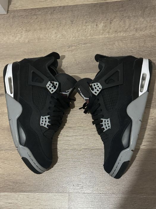 Jordan 4 Black canvas