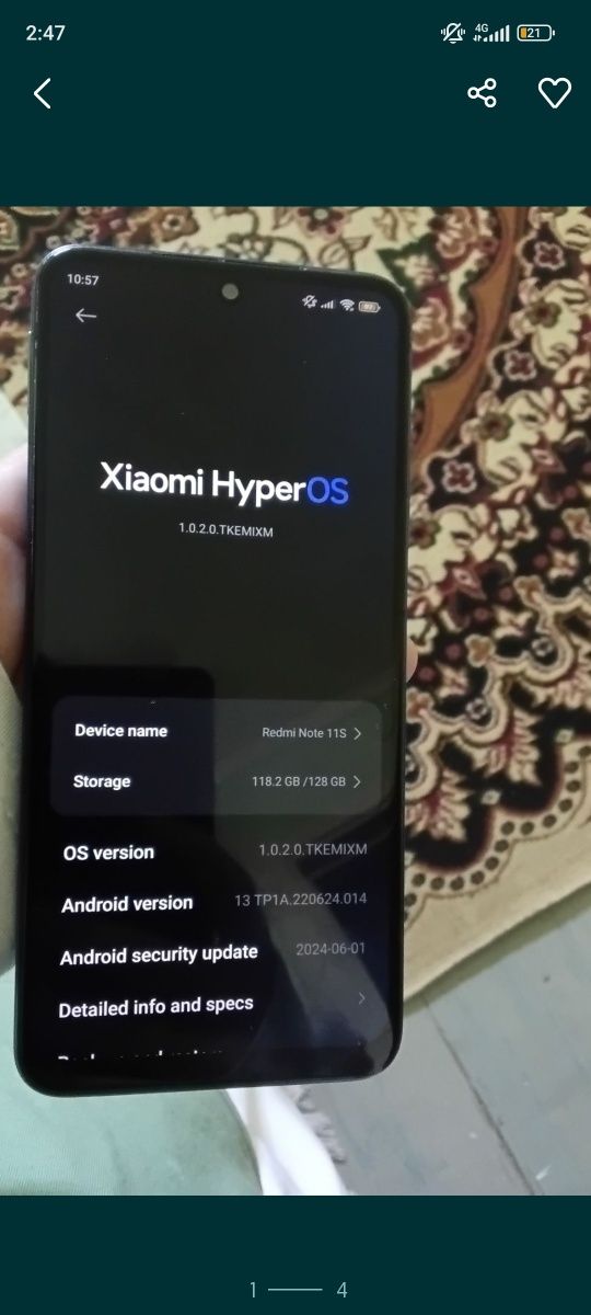 Redmi note 11 Xolati yaxshi