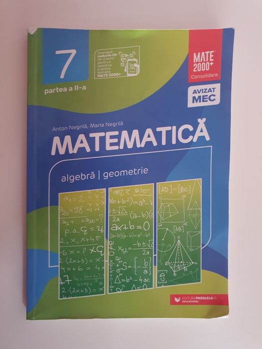 Culegeri și manuale matematică clasa 7-8 | Algebră, Geometrie, Evaluar