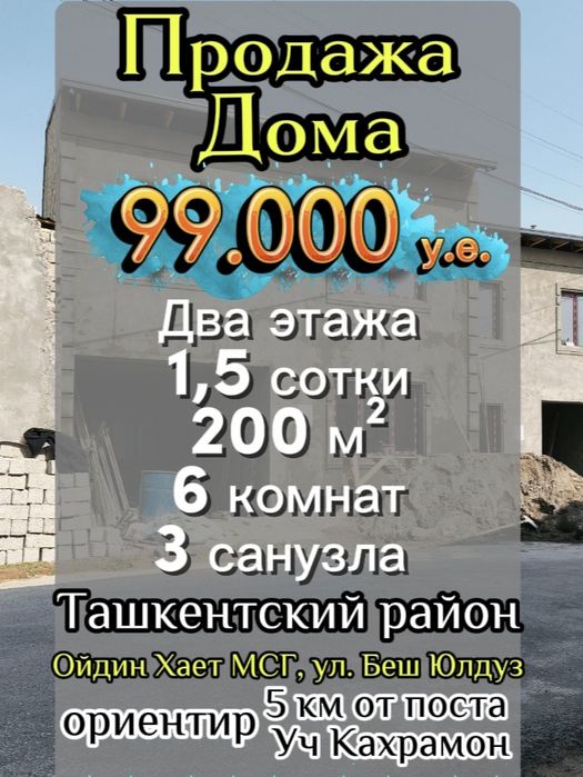 Двухэтажный Дом, 1,5 сот, 200 м², 6 комнат