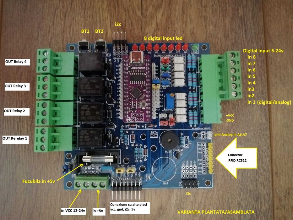PCB-Shield - Arduino Mega, Nano, ESp32