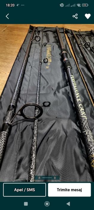 Bete pescuit crap din 3 buc