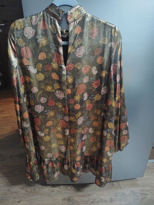 Rochie mini in forma de A metalica