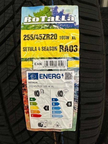 Нови всесезонни гуми ROTALLA SETULA 4 SEASON 255/45R20 105W XL НОВ DOT