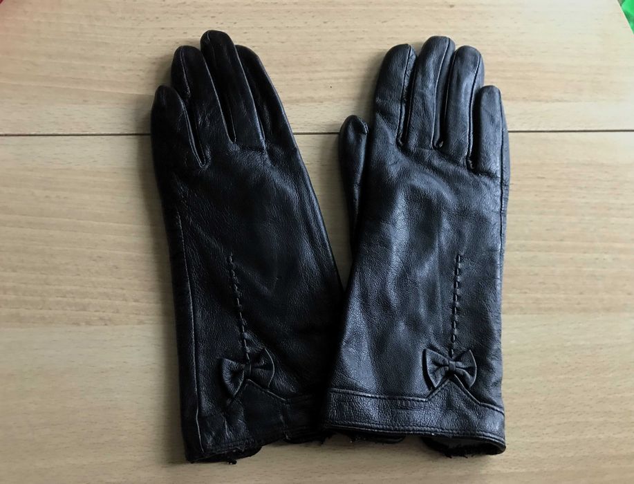 черни ръкавици естествена кожа