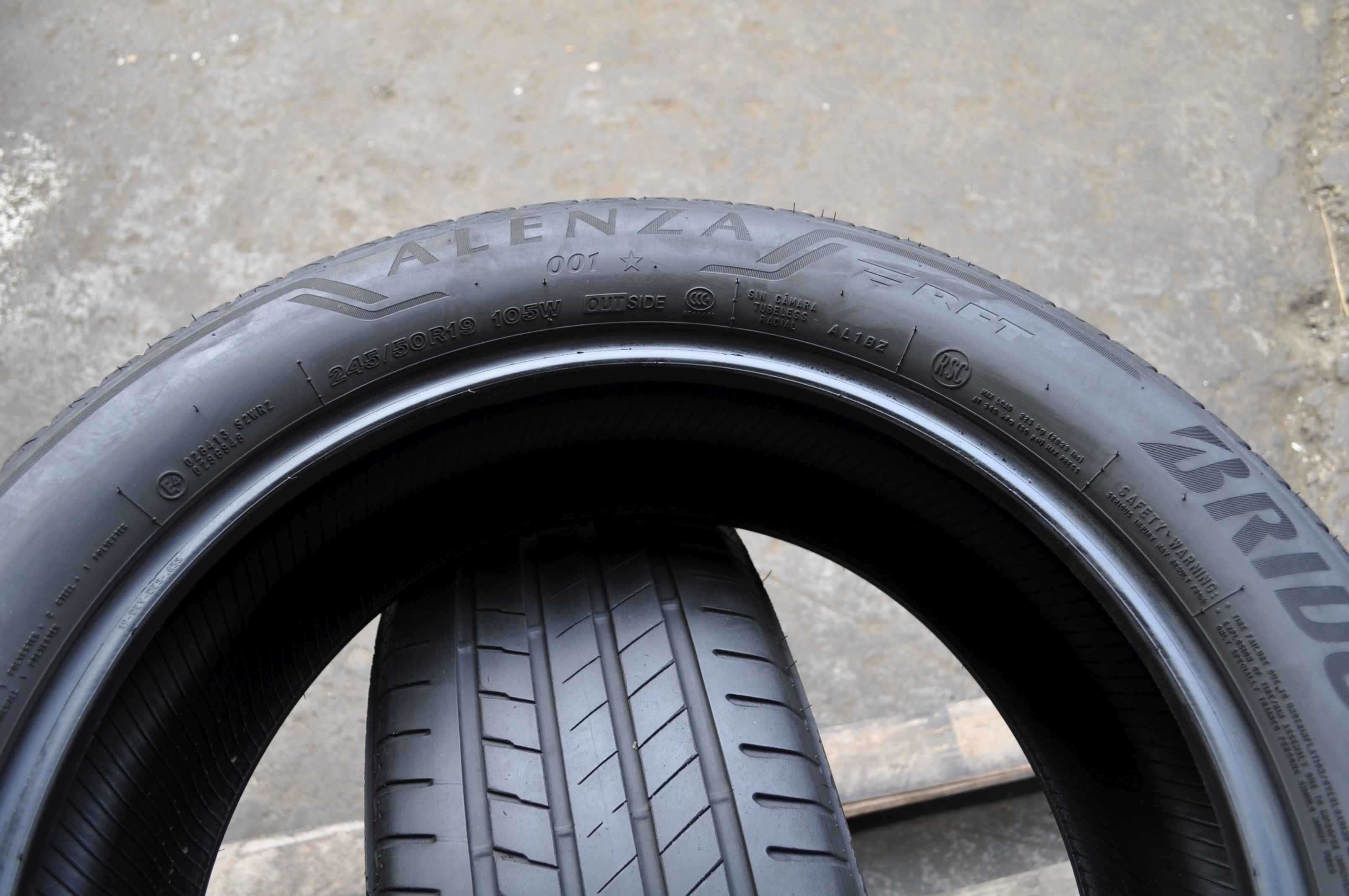 SET 2 Anvelope Vara 245/50 R19 BRIDGESTONE Alenza 001 105W - Runflat