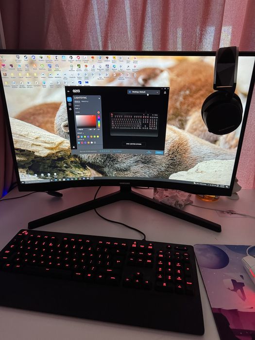 Pc gaming njoy + monitor samsung 144hz curbat 4k
