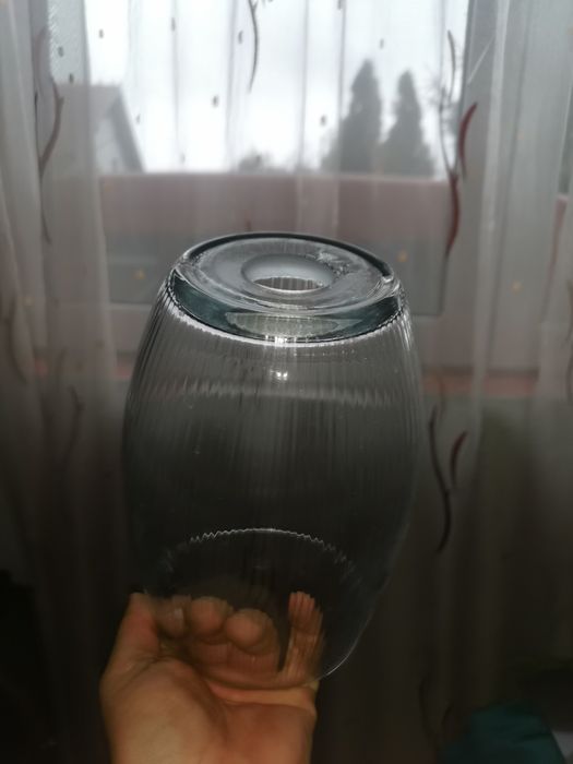 Sticla gaurita pentru veioza sau decor home made