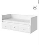 Единично и двойно легло кушетка + 2 матрака с 3 чекмеджета IKEA