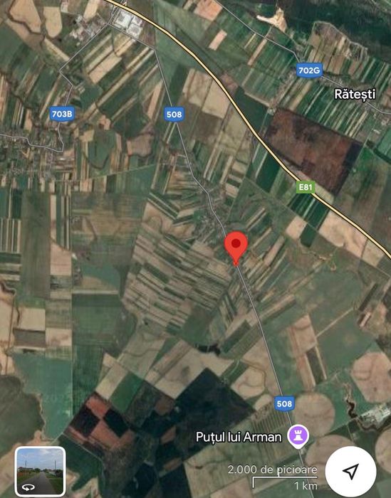 Teren 4.278 mp cu casă – Rătești, sat Furduiești, Argeș, lângă A1