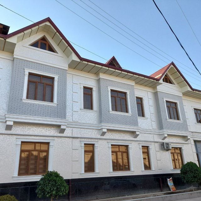 Travertin fasad ishlari