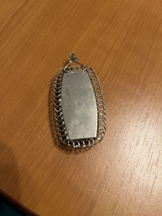 Medalion chihlimbar pt colier din piatra semipretioasa