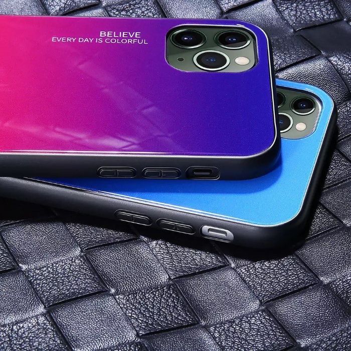 Husa Gradient din sticla iPhone X , XR, XS Max, 11, 11 Pro, 11 Pro Max