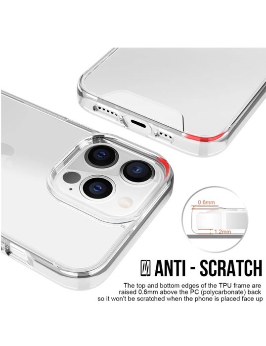 Iphone  15/16 PRO MAX PLUS Husa TPU Plexi Crystal Clear Anti Soc