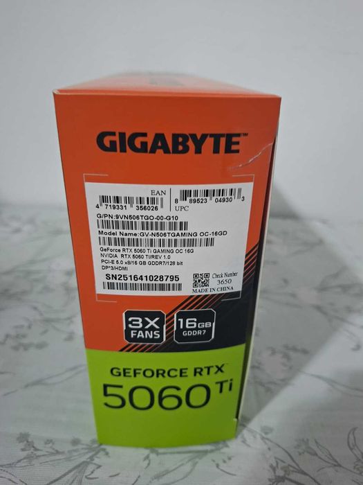 super placa rtx 5060ti de 16gb gaming oc noua nefolosita