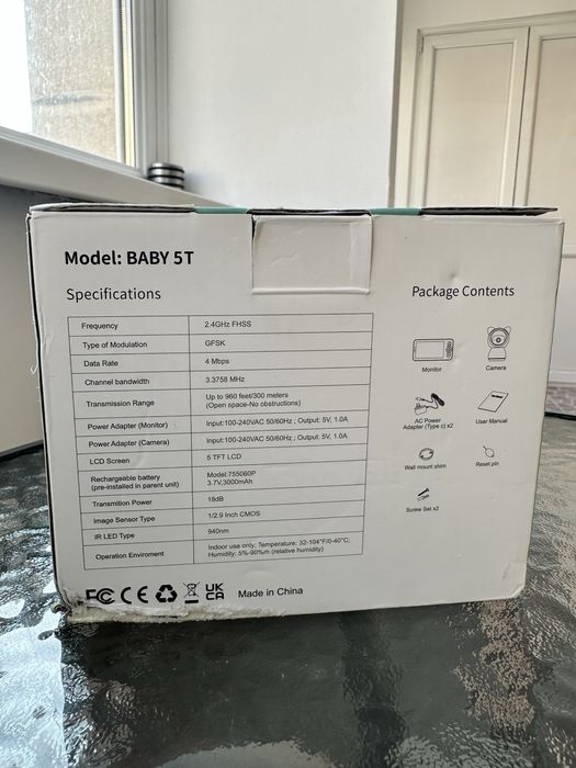 Baby Monitor WiFi 2in1 cu Camera