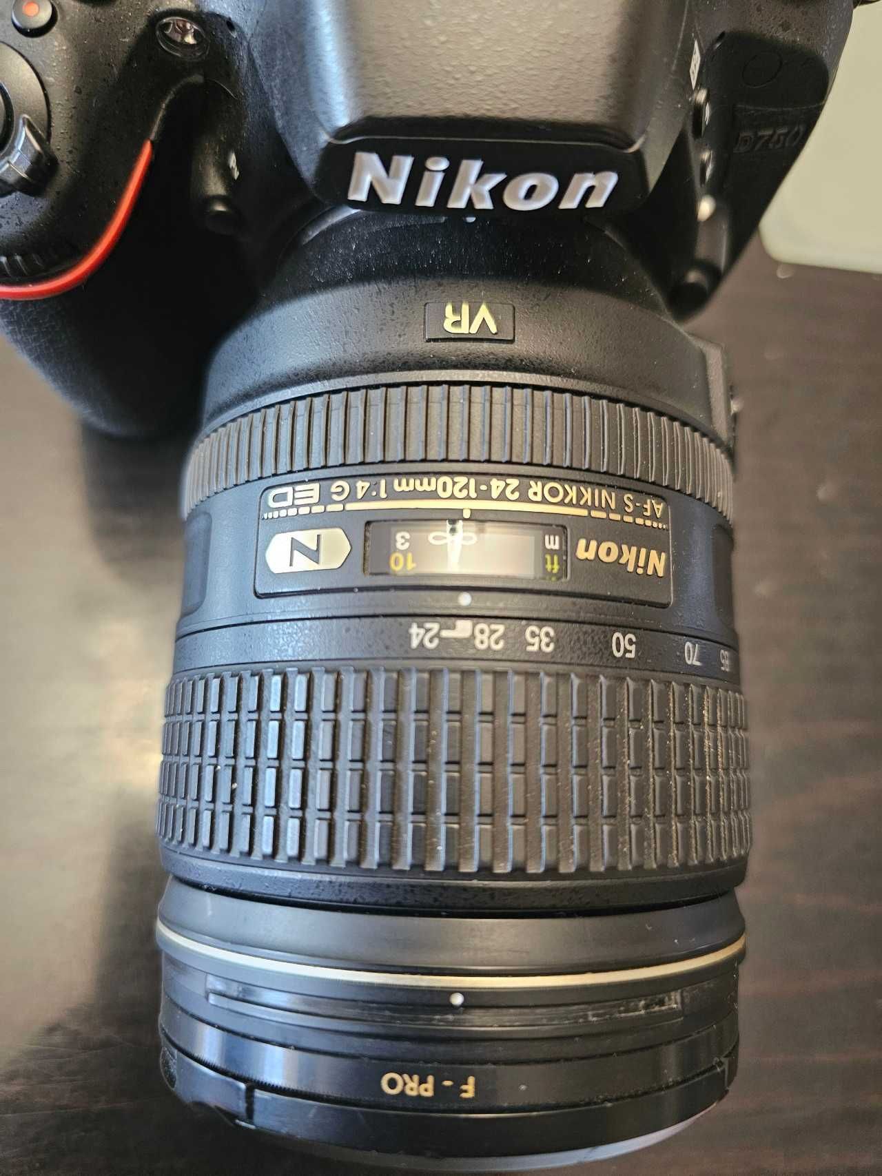 Nikon D750 с обективи 24-120, 70-300, 105, 50, 20