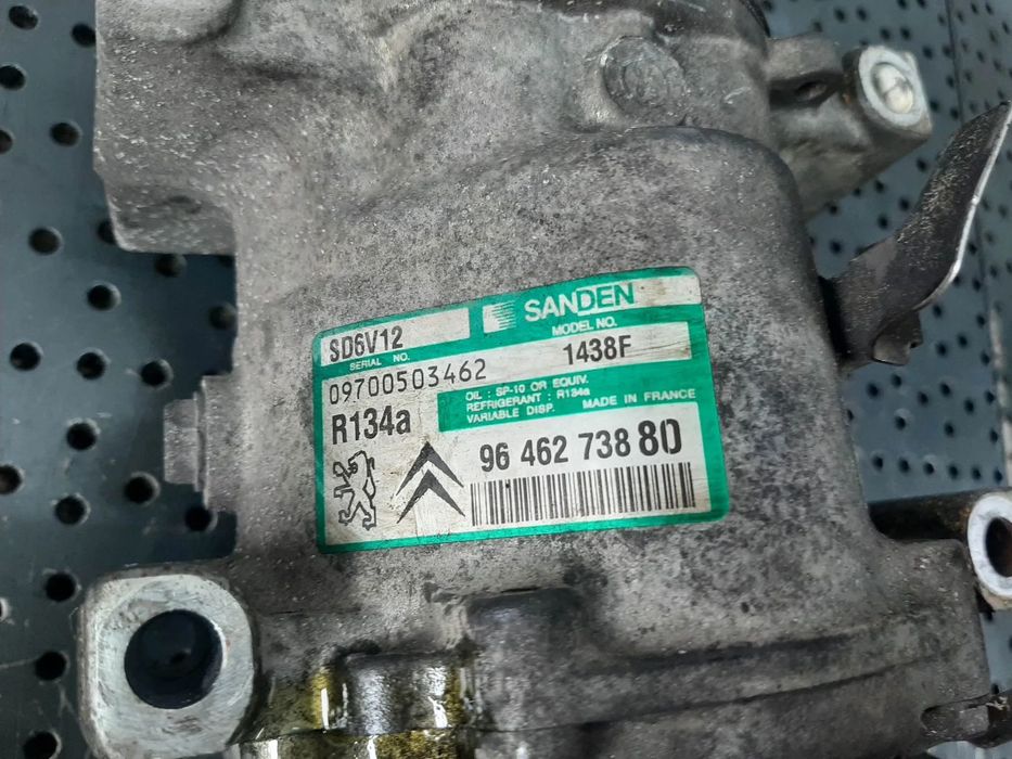 Compresor clima ac 1.4 hdi 1.4 b 1.6 b peugeot 206 307 citroen c3 berlingo xsara picasso  9646273880