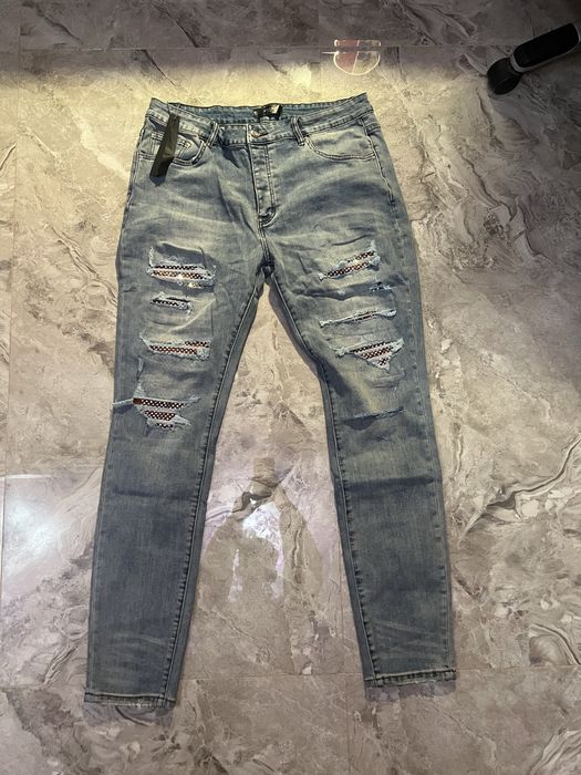 Blugi Amiri albastrii cu pietricele