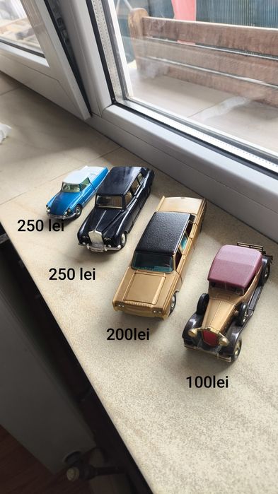 Colecție rară de 6 modele retro de mașini (Citroën, Rolls-Royce, Pack