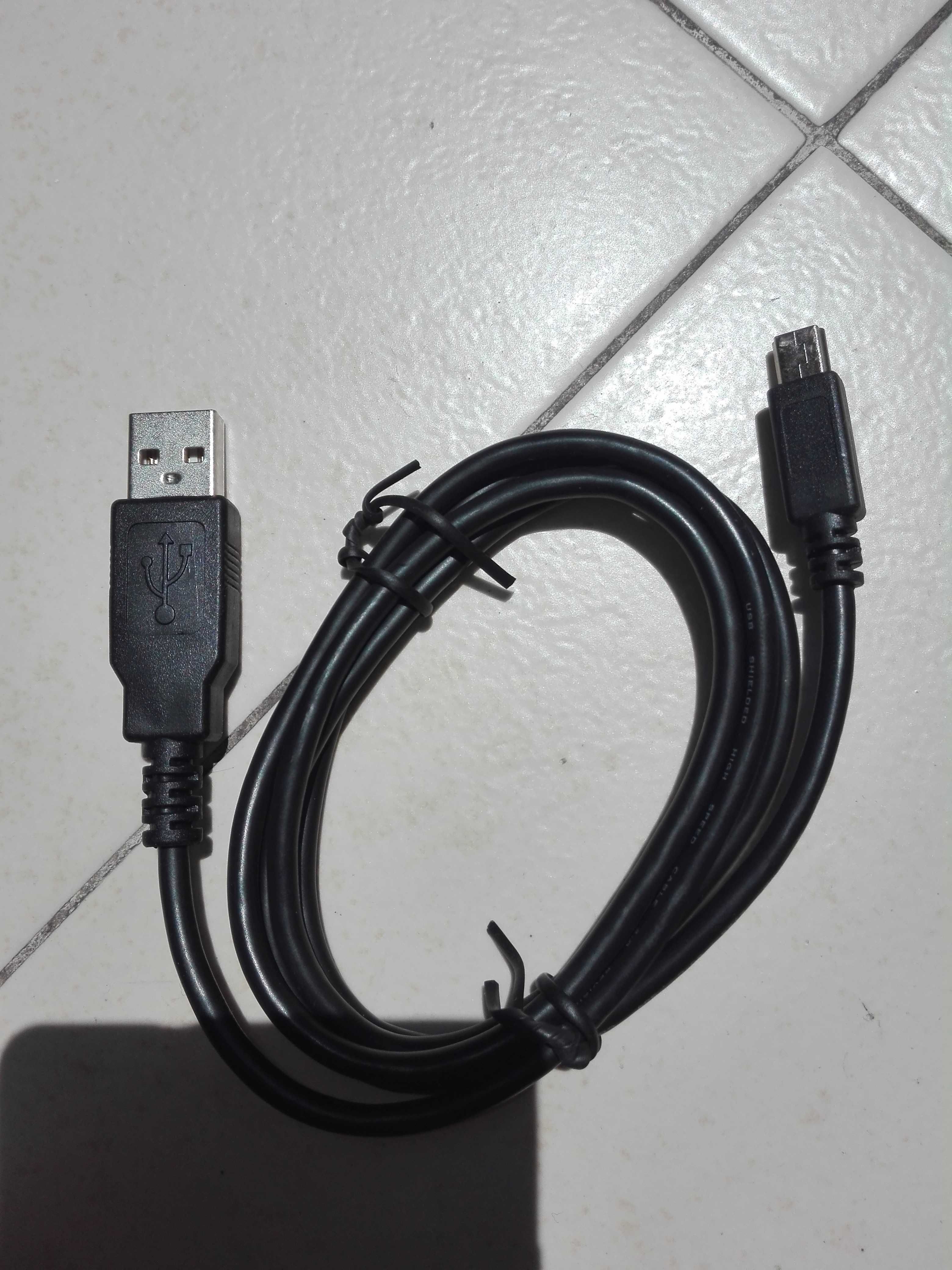 Кабели USB A(м) към USB Mini(м), 1 метър, черен