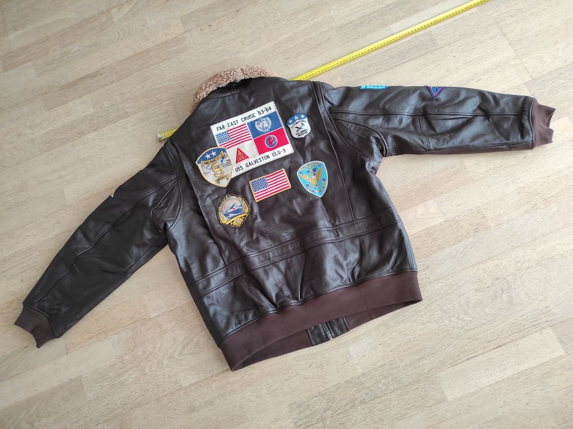 Geaca pilot din piele TOP GUN,  tip G 1, US Navy