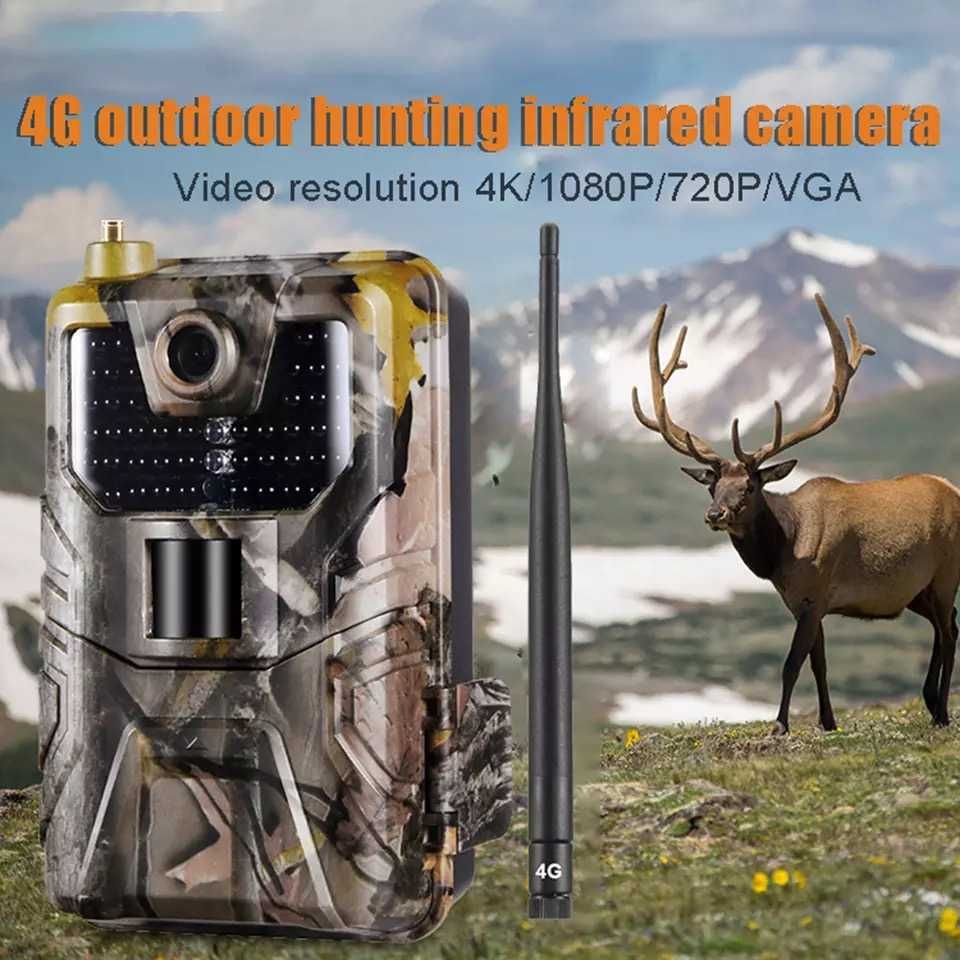 Camera de vanatoare/supraveghere 4G Trail cam HC 900PRO Live video App