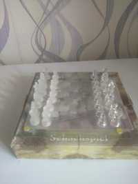 Шахматы сувенирные под прозрачный янтарь