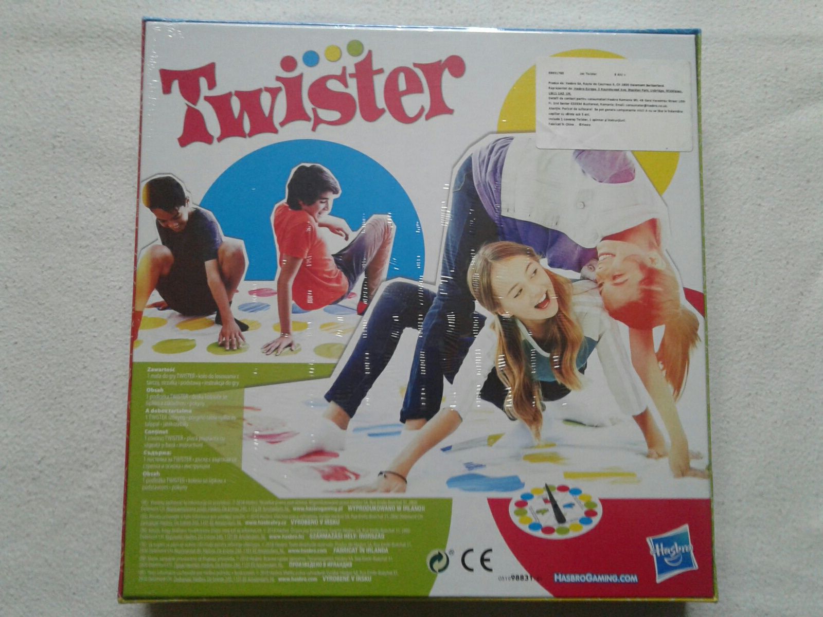 Twister jocul "matelor incurcate", original Hasbro, nou, intipluit