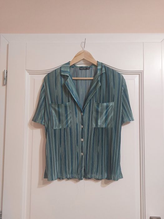 Camasa in dungi turcoaz
