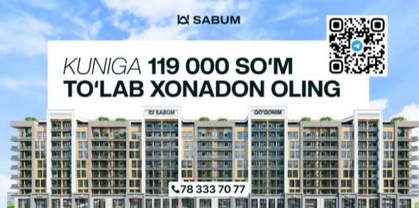 Qo’qon shahri markazidan oyiga 3.5 million to’lab uy xarid qiling!