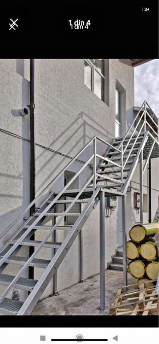 Vand facem scarii metalice zincate la cerinta clientului