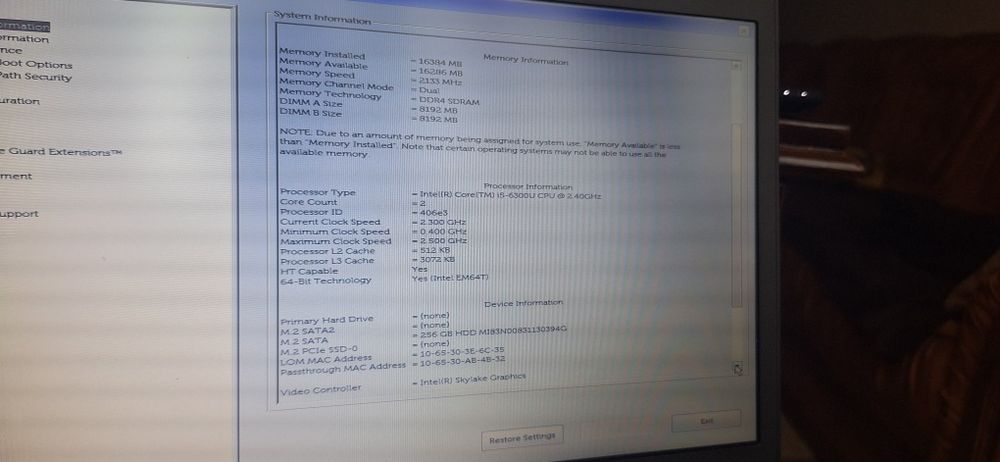 Laptop/notebook Dell Latitude, i7, 16Gb DDR4, 256SSD