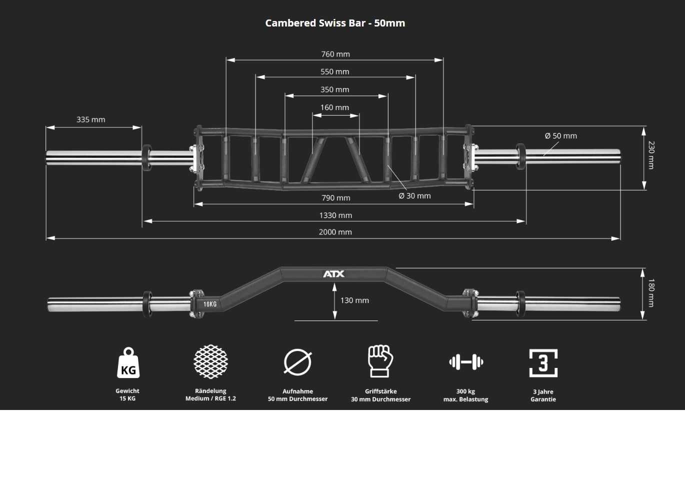 Олимпийски Лост Cambered Swiss Bar - Фитнес Лостове